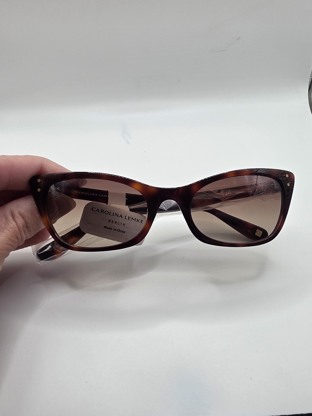Carolina Lemke Women's Tortoiseshell Sunglasses - Brown Lenses
